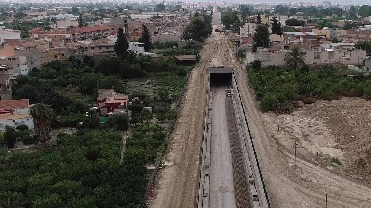 T&uacute;nel soterramiento de Murcia (foto: Adif)