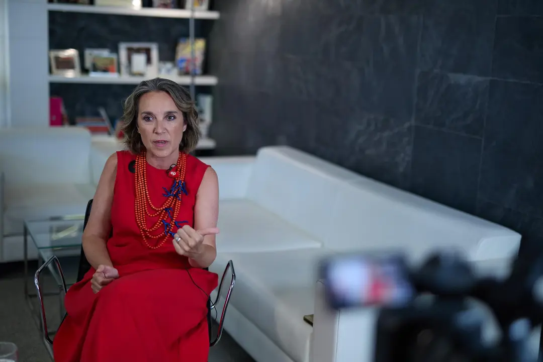 Cuca Gamarra, en una entrevista concedida a Europa Press