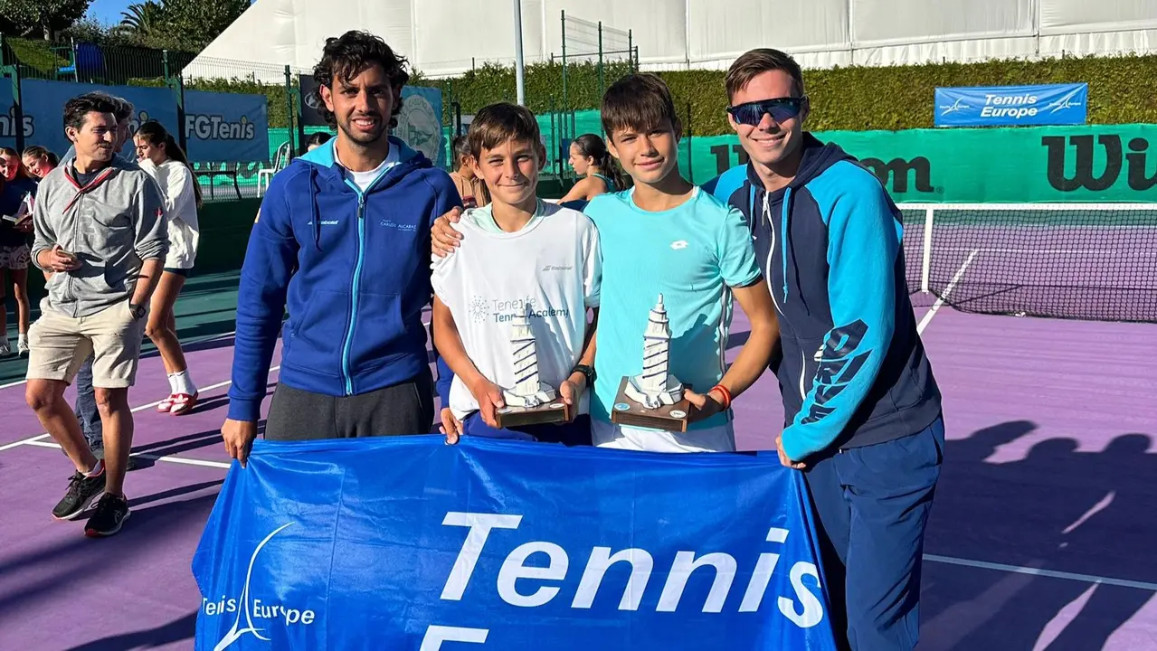 Jaime Alcaraz y Alvaro Mar&iacute;n ganan el Tennis Europe de La Coru&ntilde;a y Pontevedra