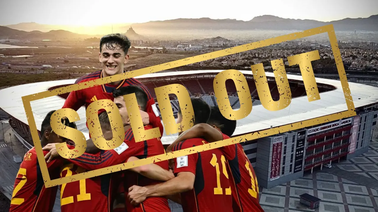 Agotadas las entradas del partido entre Espa&ntilde;a y Dinamarca en Murcia de la Nations League (foto: La 7)