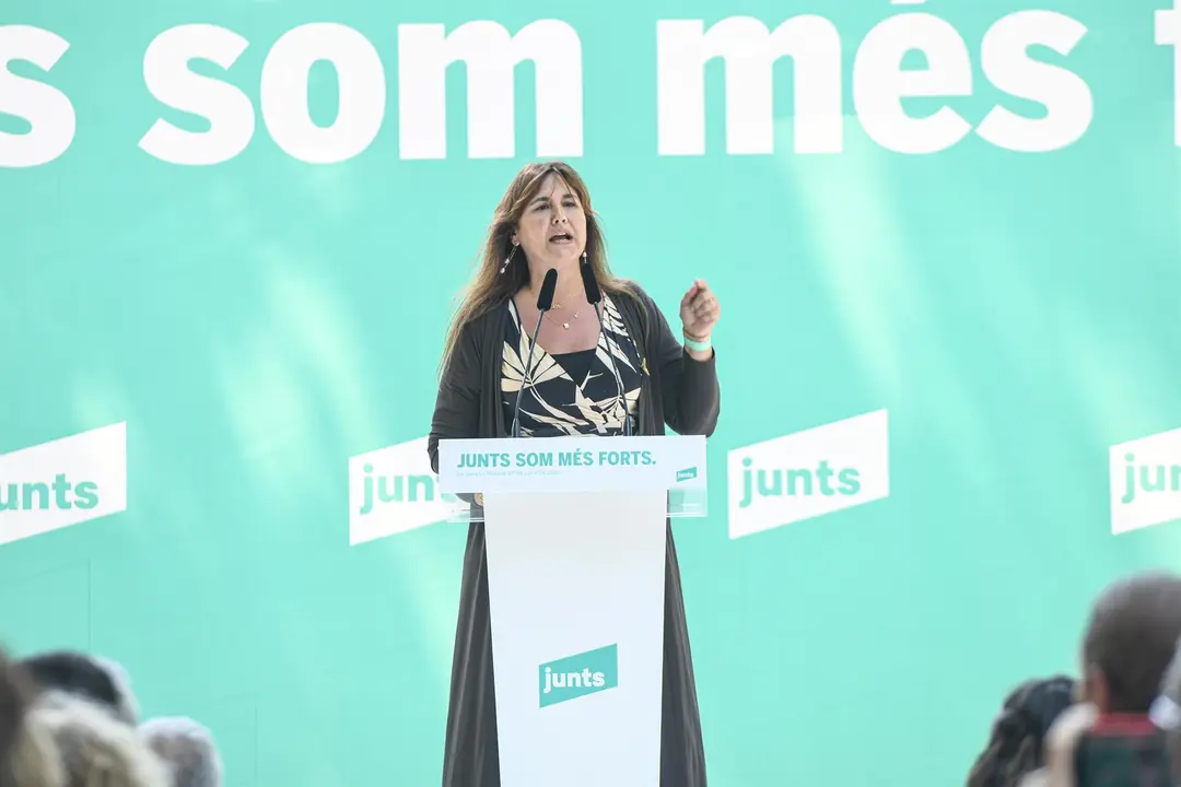 Laura Borr&aacute;s, en un acto de Junts