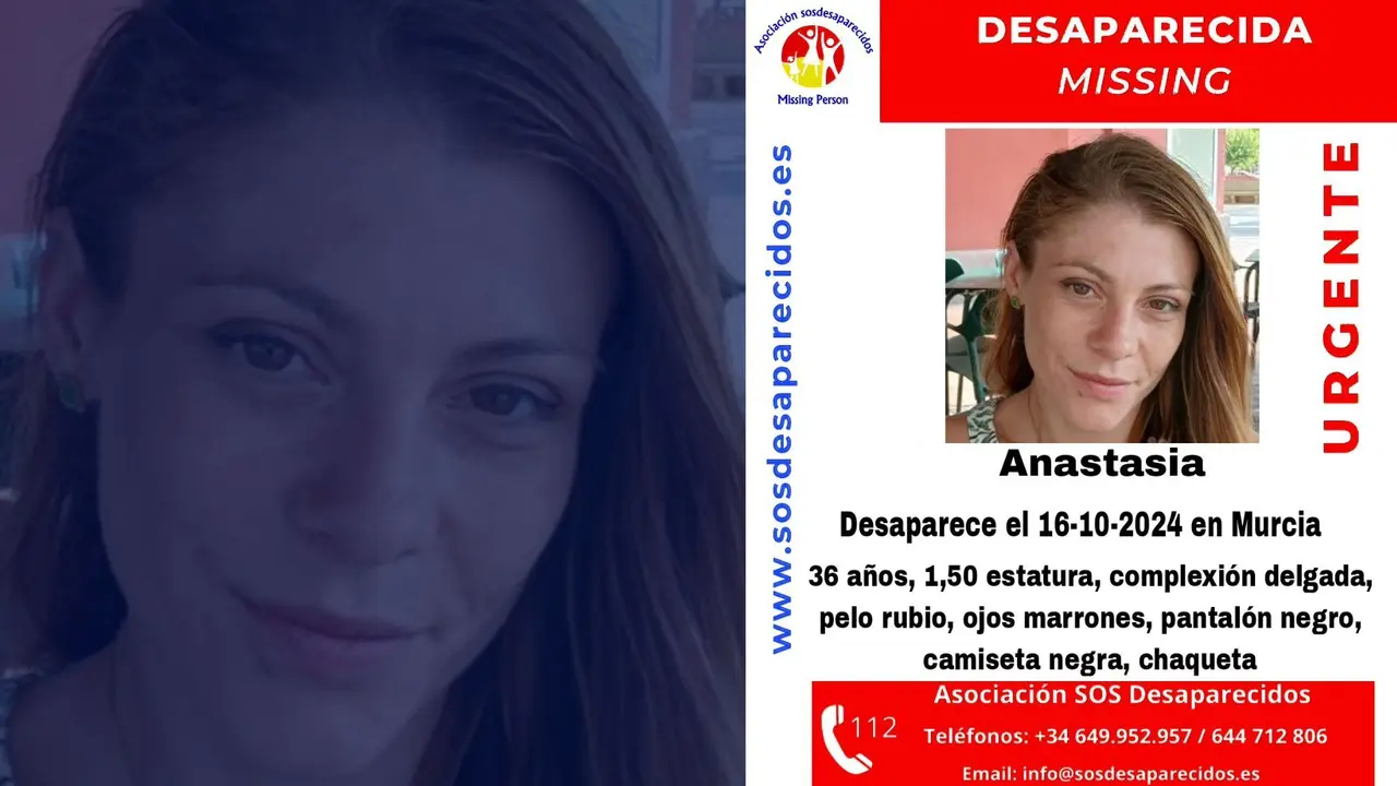 Anastasia desapareci&oacute; el pasado 16 de octubre