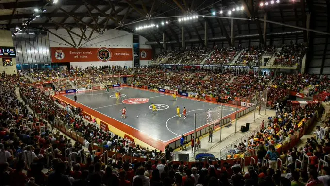 Imagen de un partido del Jimbee Cartagena en el Palacio de los Deportes de Cartagena (foto: La 7)