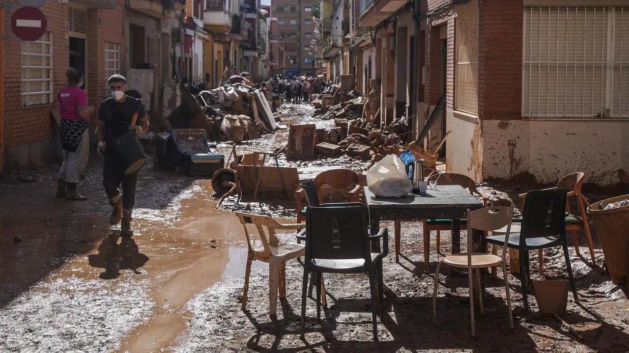 Imagen de una de las calles de la localidad valenciana de Paiporta