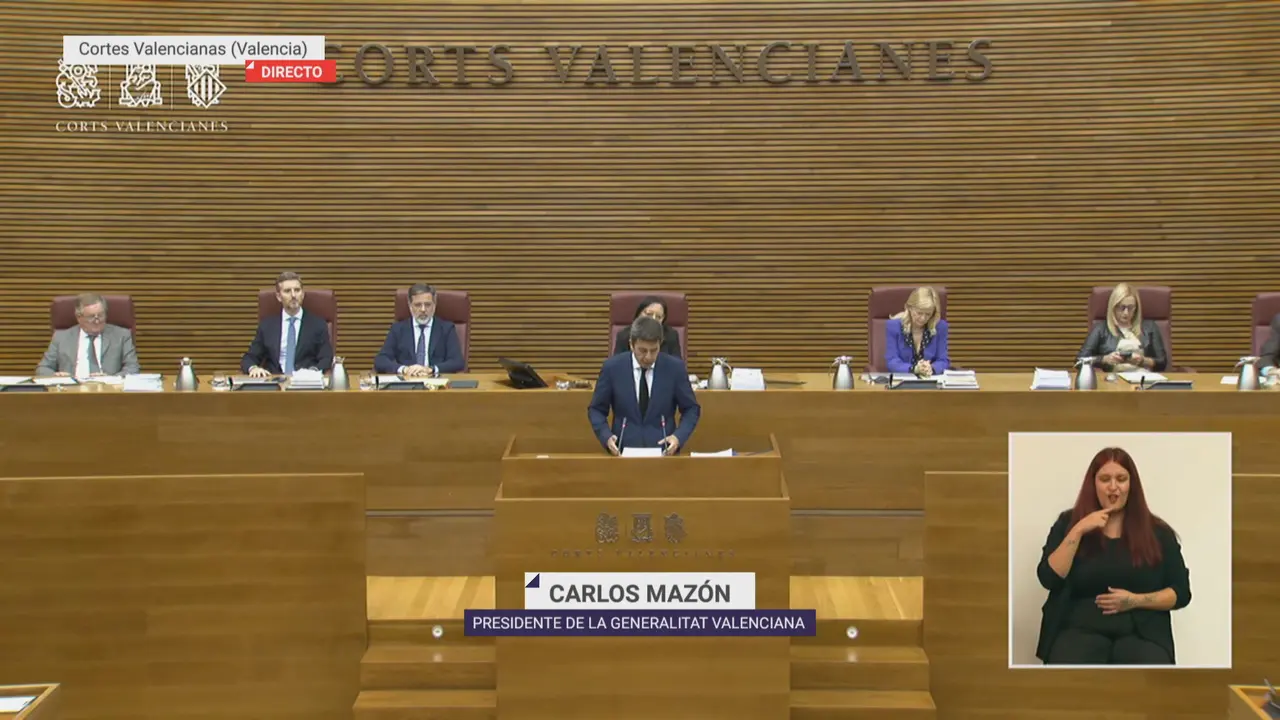 Carlos Maz&oacute;n durante su intervenci&oacute;n este viernes (foto: La 7)