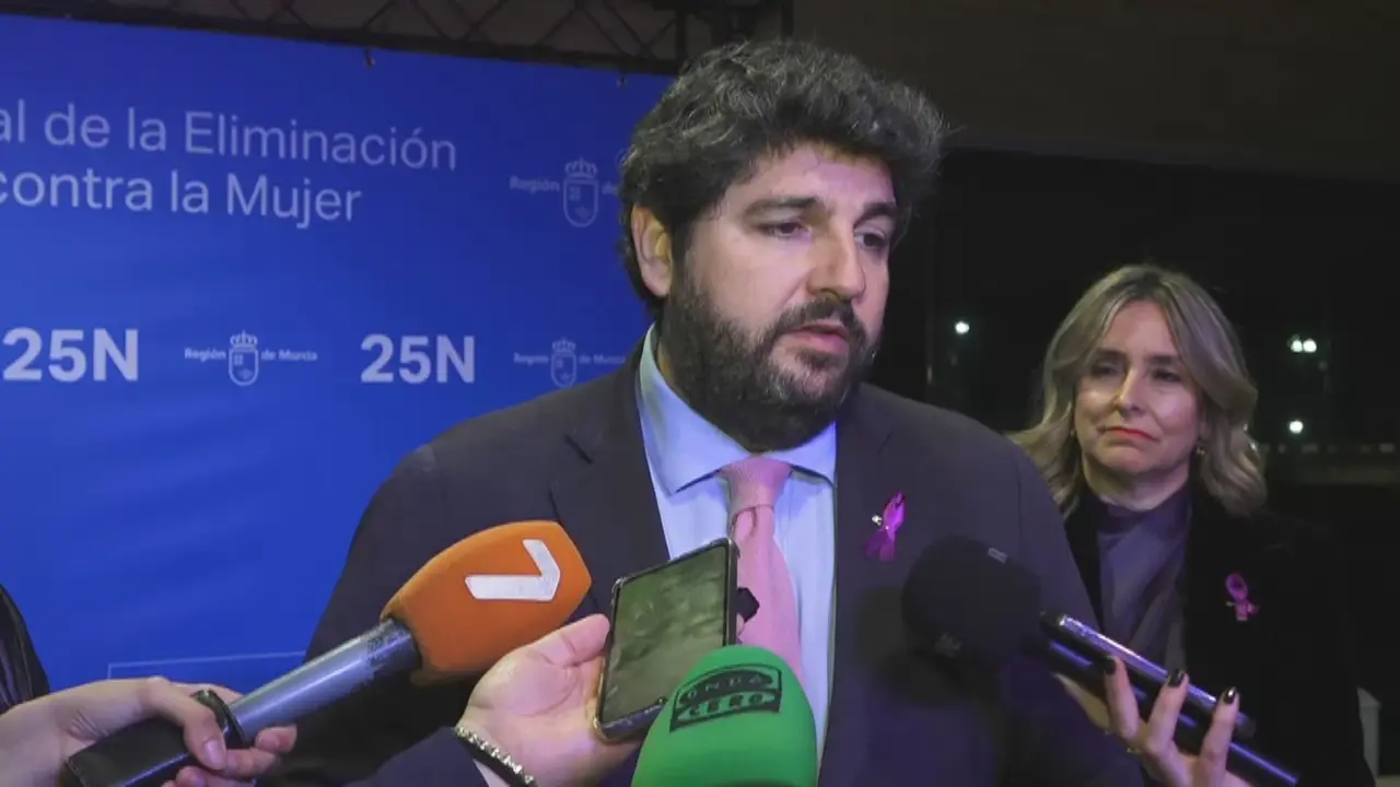 Fernando L&oacute;pez Miras, presidente de la Regi&oacute;n de Murcia (foto: La 7)