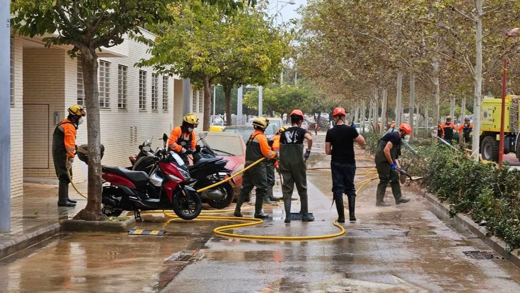 Contingente murciano desplazado en zonas afectadas por la DANA