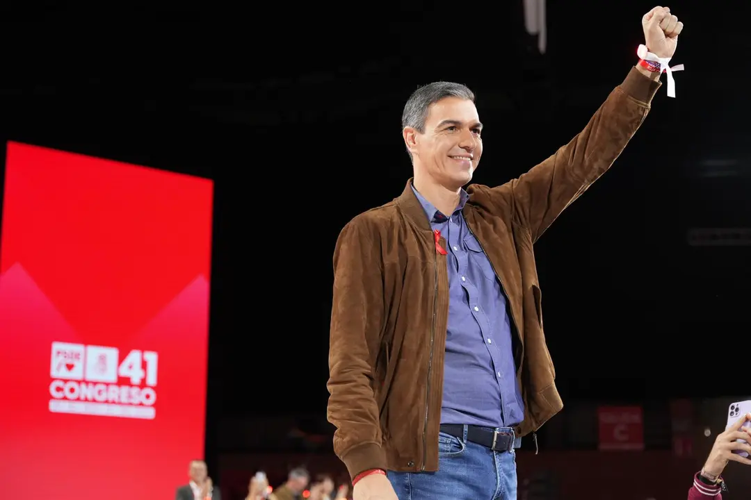 Pedro S&aacute;nchez, durante el Comit&eacute; Federal del PSOE