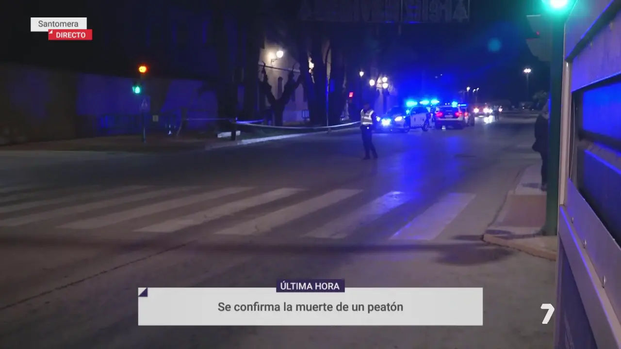 Lugar donde ha sido atropellado un hombre de avanzada edad en Santomera (foto: La 7)