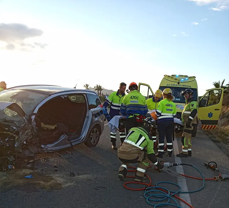 Accidente de en Mazarr&oacute;n (foto: 112)