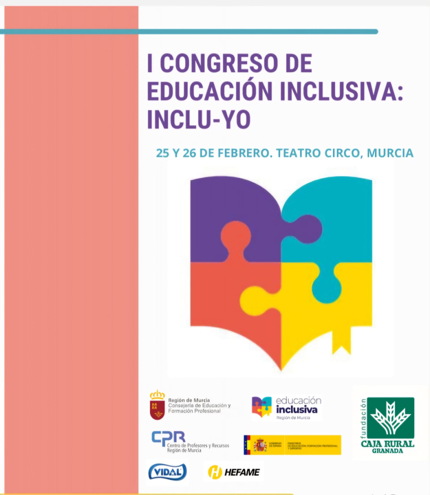 Cartel del I Congreso de educaci&oacute;n inclusiva Inclu-Yo.