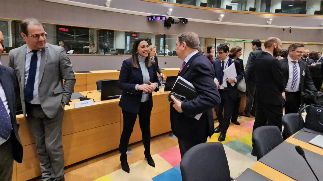 Sara Rubira en Bruselas (foto: CARM)