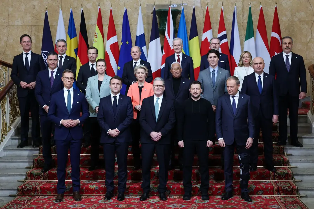Los l&iacute;deres europeos con Zelenski