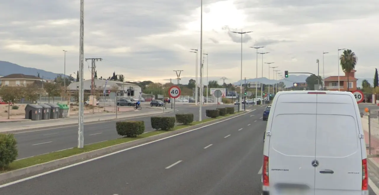 Tramo de la Costera Sur en Murcia (foto: Google)