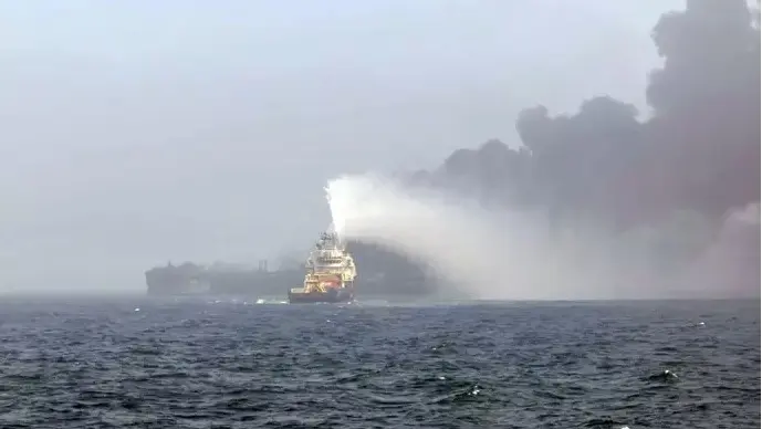 Choque de los dos barcos en Yorkshire