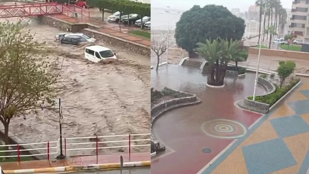 Lluvias en &Aacute;guilas (foto: La 7)