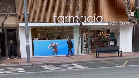 Farmacia de Murcia que se ha hecho viral (foto: Redes Sociales)