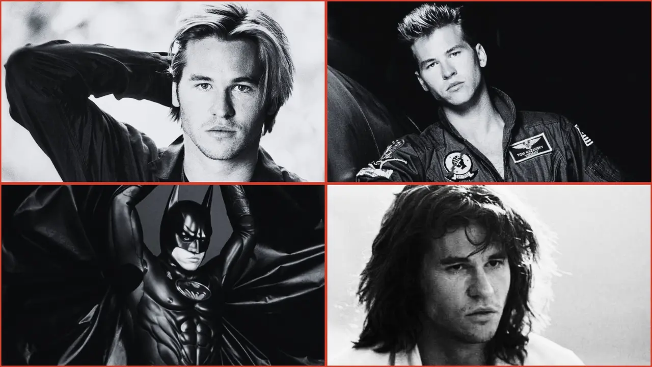 Val Kilmer, caracterizado con diversos de sus papeles