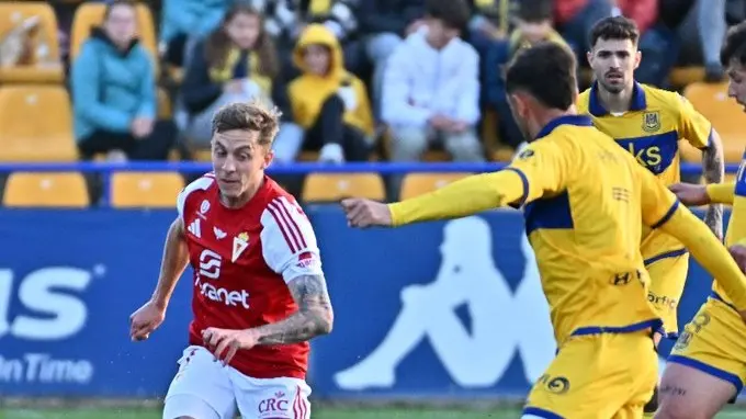 Lance del partido entre el Alcorc&oacute;n y el Real Murcia del pasado domingo 20 de abril (foto: Real Murcia)