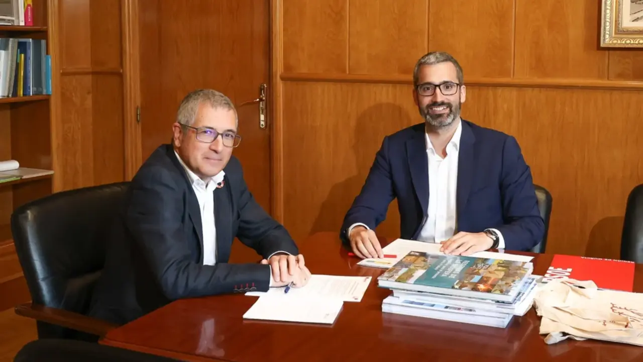 Hugo Mor&aacute;n junto a Francisco Lucas | PSRM