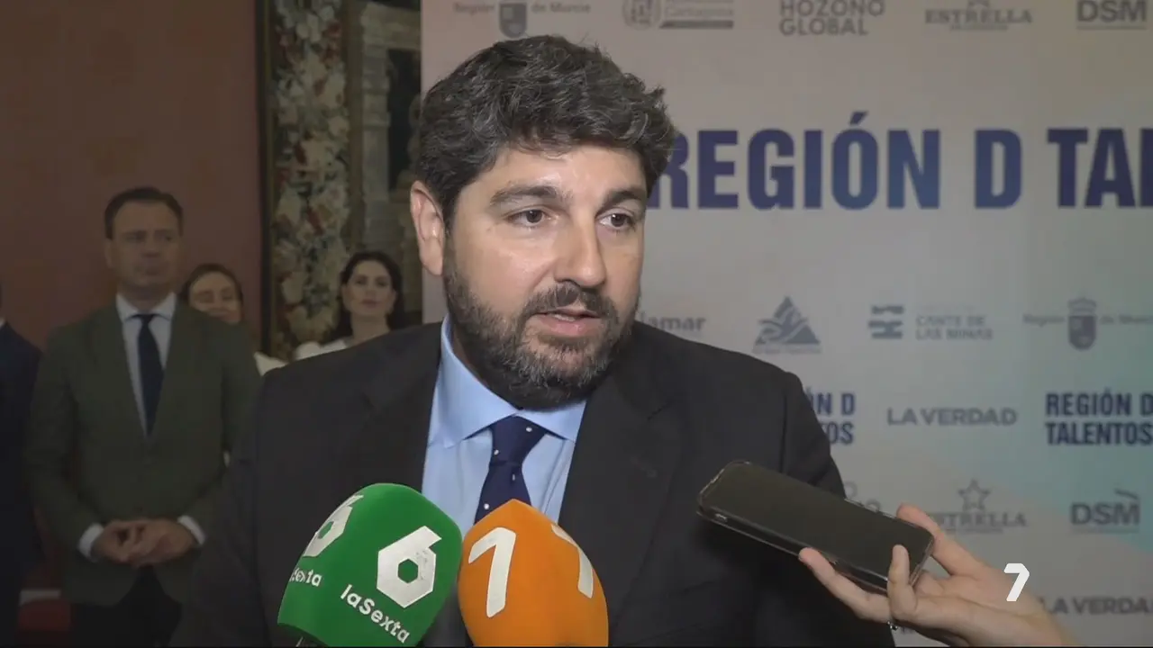 L&oacute;pez Miras este lunes en Madrid (foto: La 7)