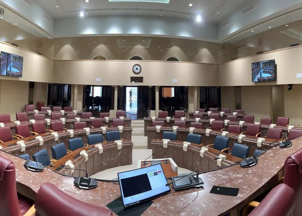 Hemiciclo de la Asamblea Regional, en Cartagena