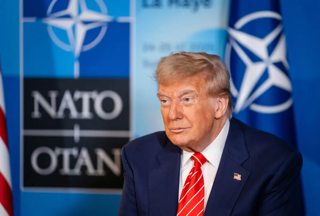 Presidente de Estados Unidos, Donald Trump, en la cumbre de la OTAN (foto: EP)
