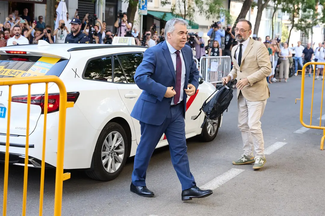 Santos Cerd&aacute;n a su llegada