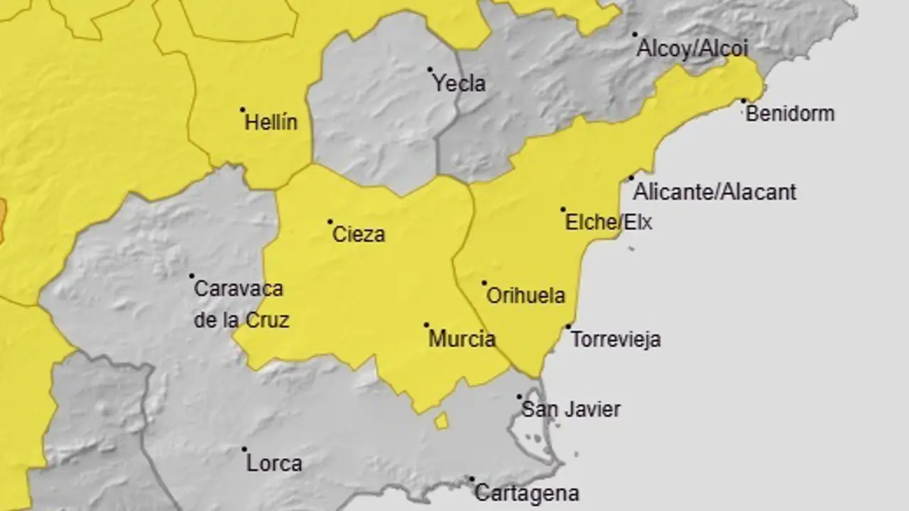 Avisos para este mi&eacute;rcoles (foto: aemet)