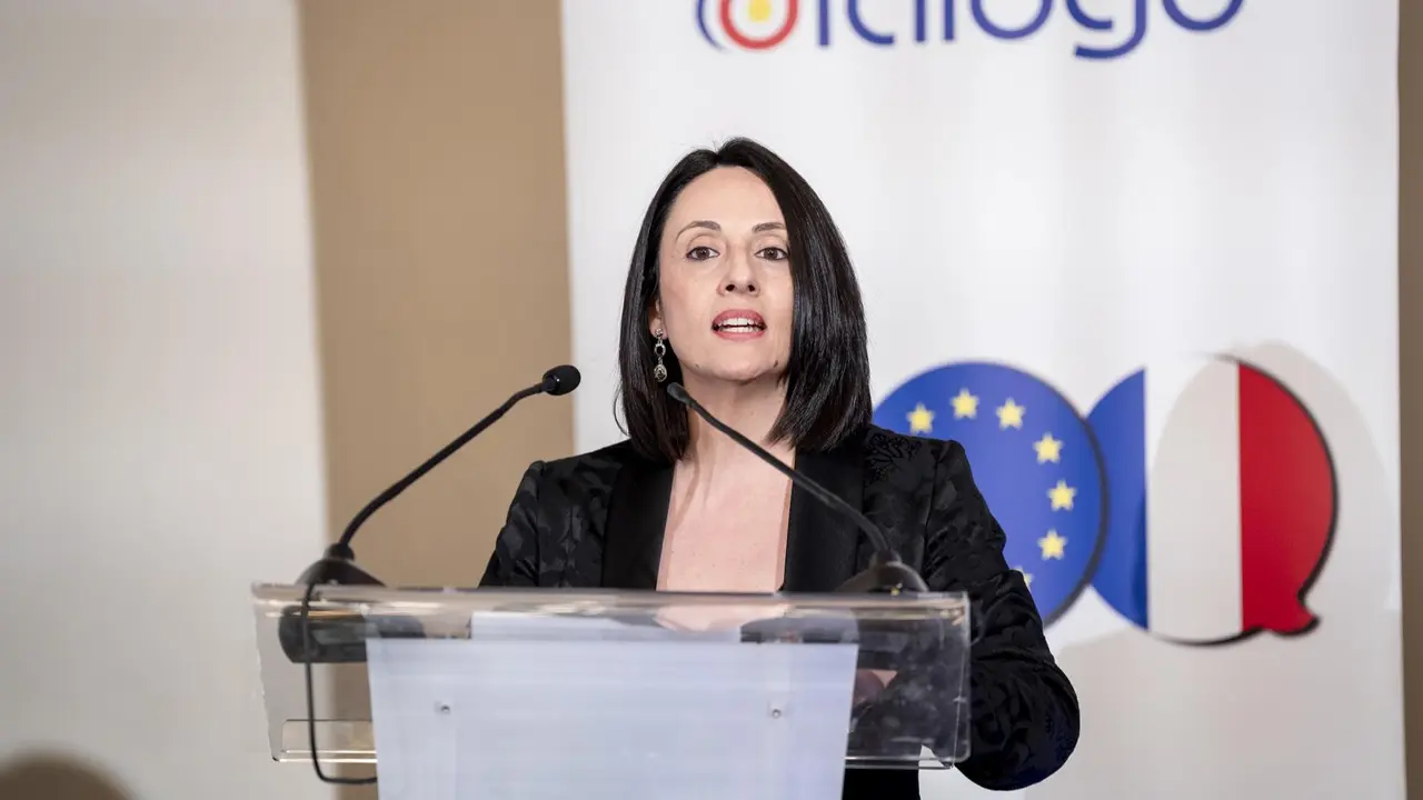 La secretaria de Estado de Industria, Rebeca Torr&oacute;, durante la gala de entrega del Prix Di&aacute;logo 2025, en el Hotel InterContinental, a 23 de junio de 2025, en Madrid (foto: EP)