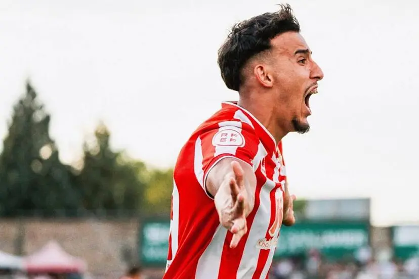 El jugador, natural de Torre Pacheco, Rachad Fettal (foto: UD Almer&iacute;a)