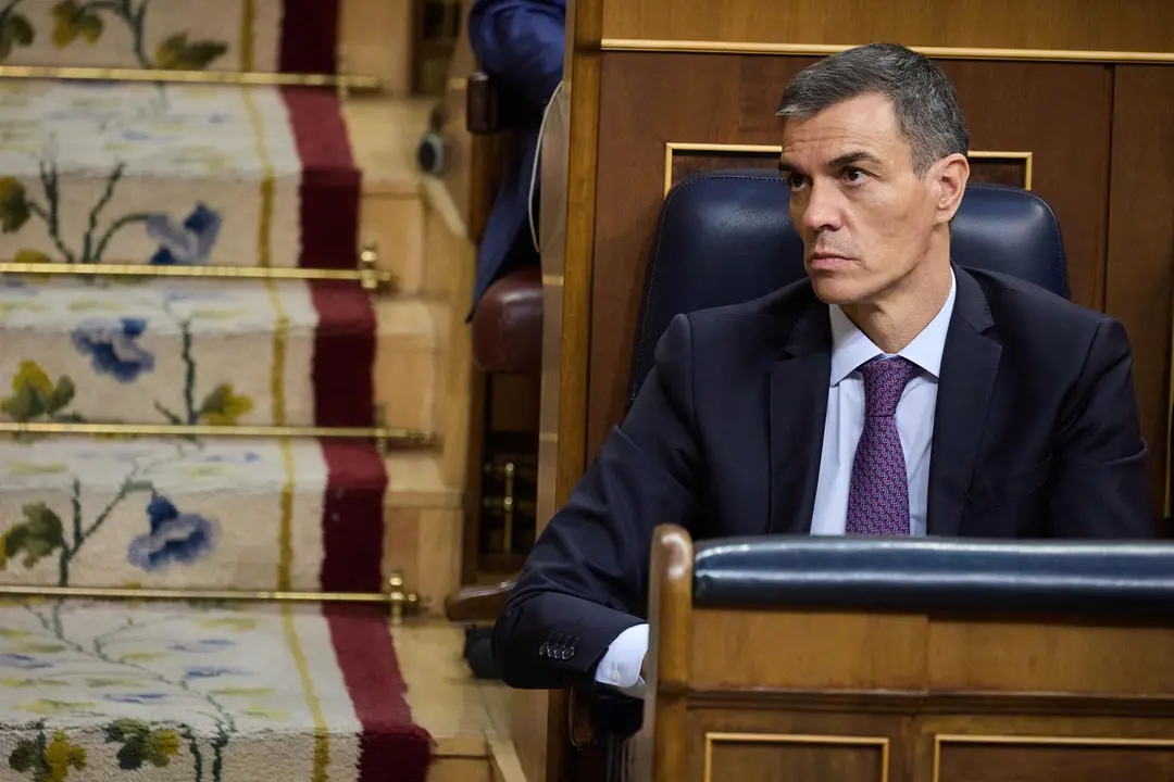El presidente del Gobierno, Pedro S&aacute;nchez, en el Congreso