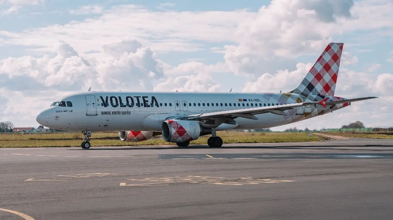 Imagen de un avi&oacute;n de la compa&ntilde;&iacute;a Volotea (foto: Volotea)