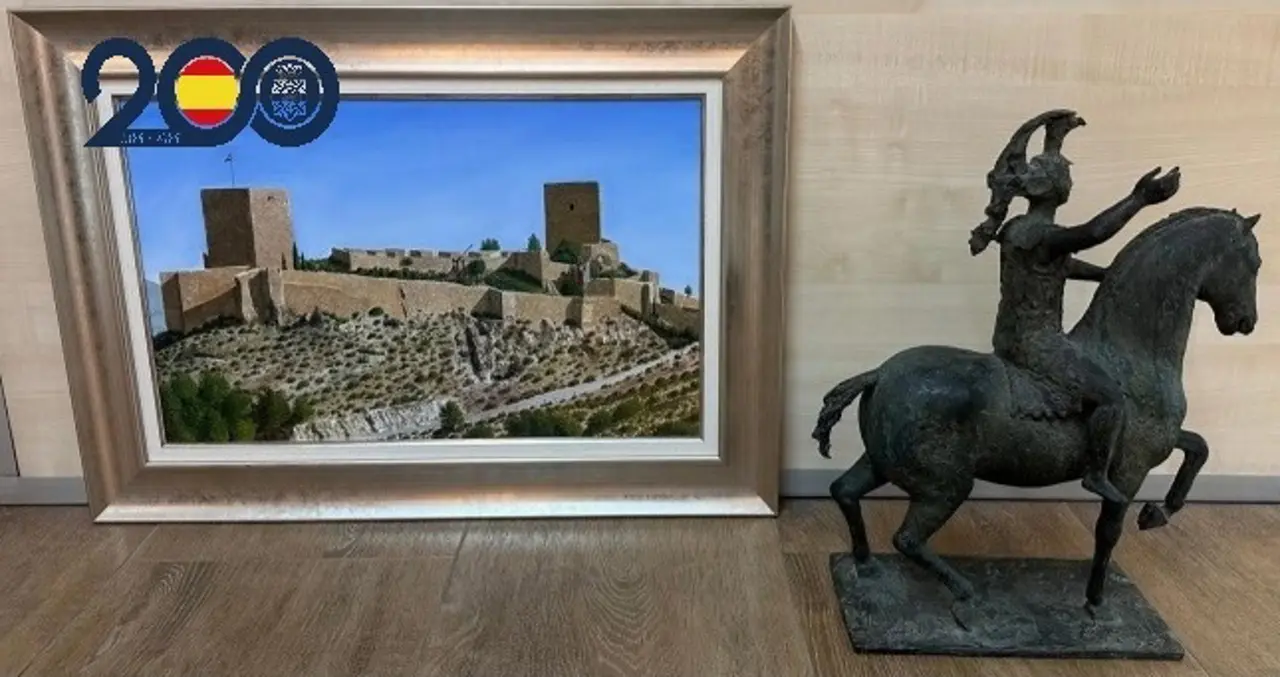 Imagen de las obras de arte recuperadas por la Polic&iacute;a Nacional (foto: PN)