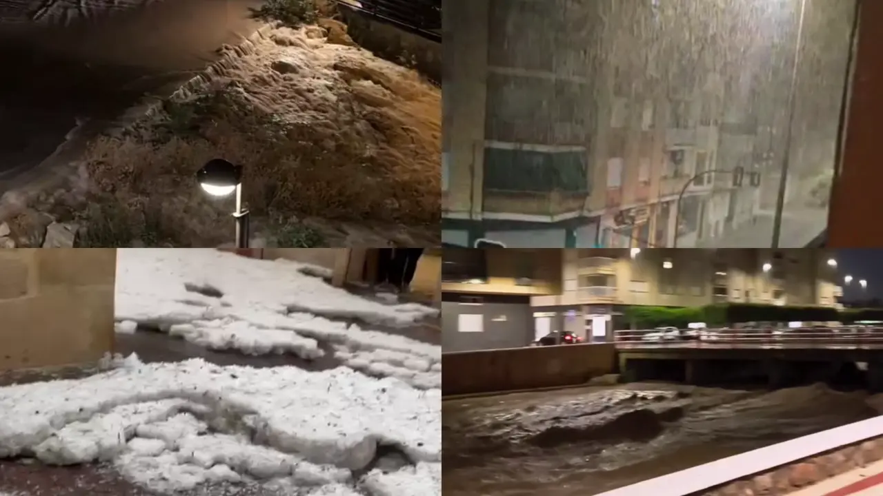 La lluvia descarga con fuerza en la Regi&oacute;n (foto: La7)