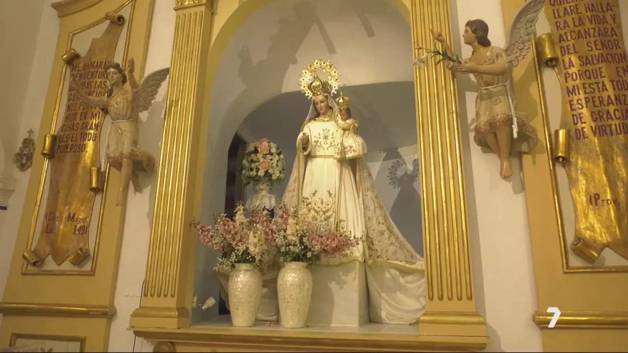 Virgen del Rosario de la pedan&iacute;a lorquina de Coy (foto: La 7)