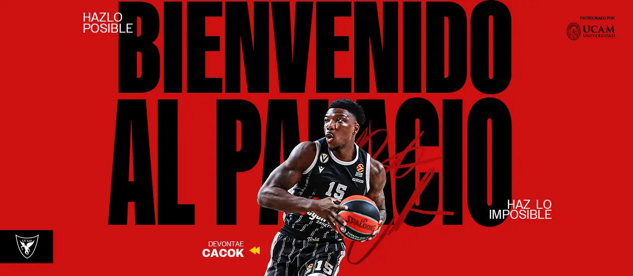 Devontae Cacok ficha por el UCAM Murcia CB (foto: UCAM Murcia CB