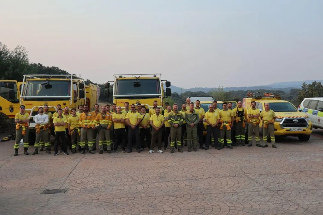 Bomberos de la Regi&oacute;n de Murcia desplazados a Extremadura