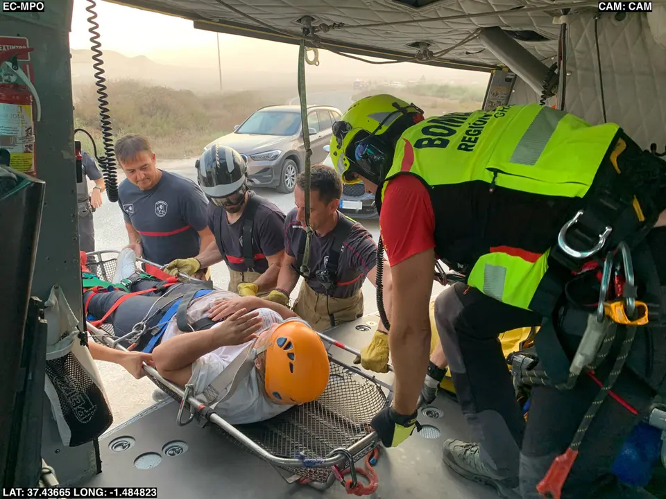 Senderista rescatada en &Aacute;guilas