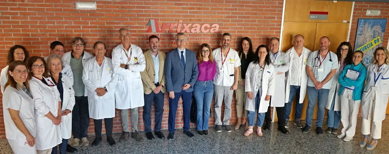 Juan Jos&eacute; Pedre&ntilde;o visita el Hospital Virgen de la Arrixaca