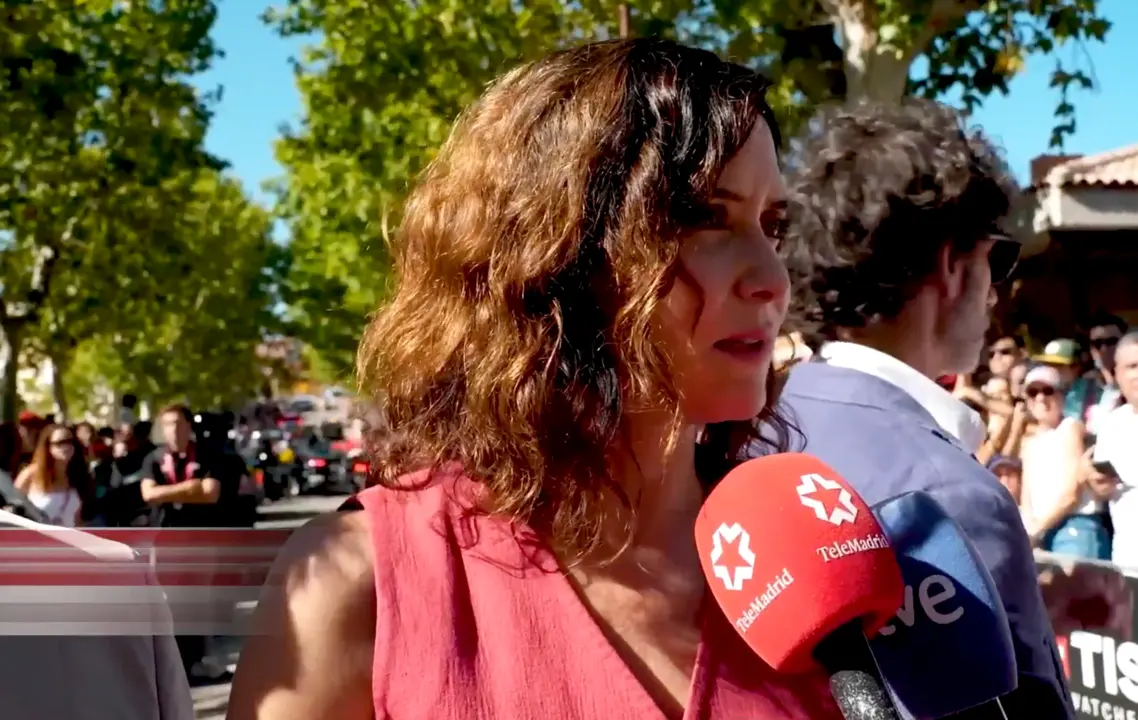 Ayuso reprocha a S&aacute;nchez echar "fuego" sobre Vuelta: "Tiene que llamar a convivencia" (foto: Telemadrid)