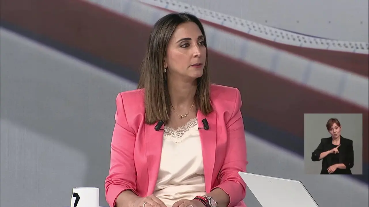 Sara Rubira, en La7Noticias