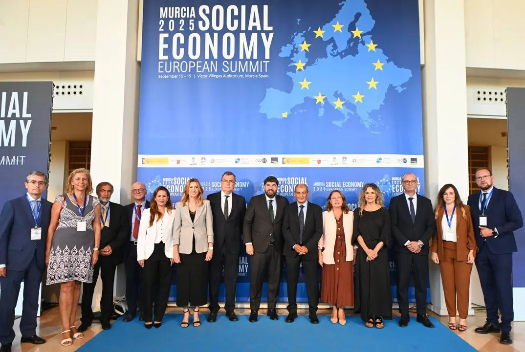 Autoridades de la Regi&oacute;n de Murcia en  la Cumbre Europea de Econom&iacute;a Social 2025 (foto: Agencias)