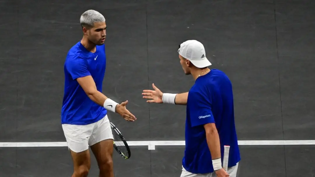Carlos Alcaraz en su estreno en la Laver Cup