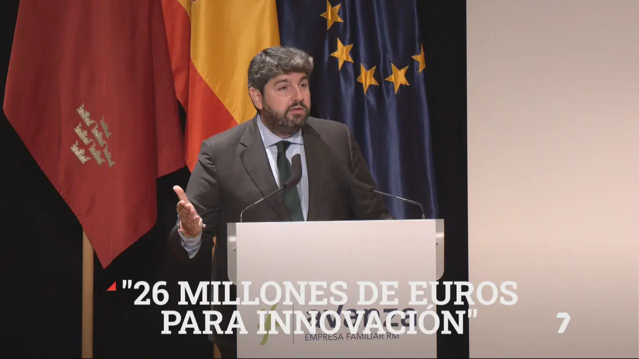 El presidente de la Comunidad, Fernando L&oacute;pez Miras, inaugur&oacute; hoy la quinta edici&oacute;n de Avanza - Foro de Empresa Familiar de la Regi&oacute;n de Murcia, organizado por la Asociaci&oacute;n Murciana de la Empresa Familiar (foto: La 7)