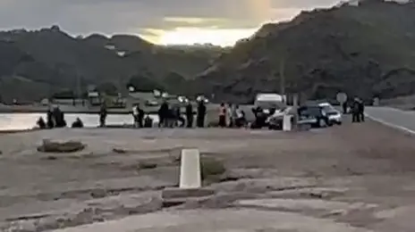 Patera que ha llegado a Calabardina (foto: La 7)