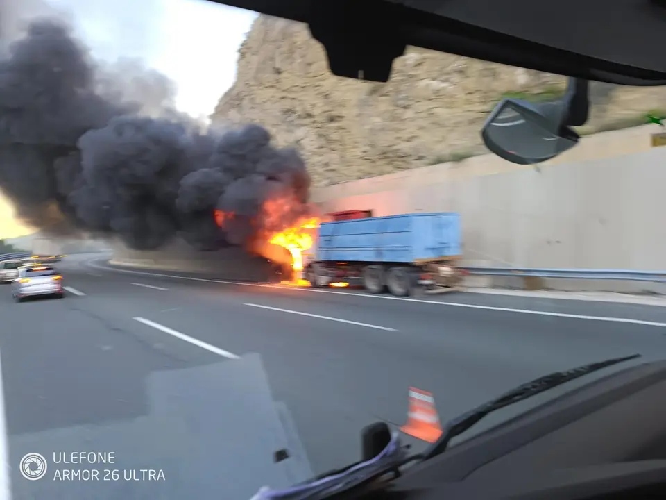 Imagen del accidente (Foto: usuario Facebook)