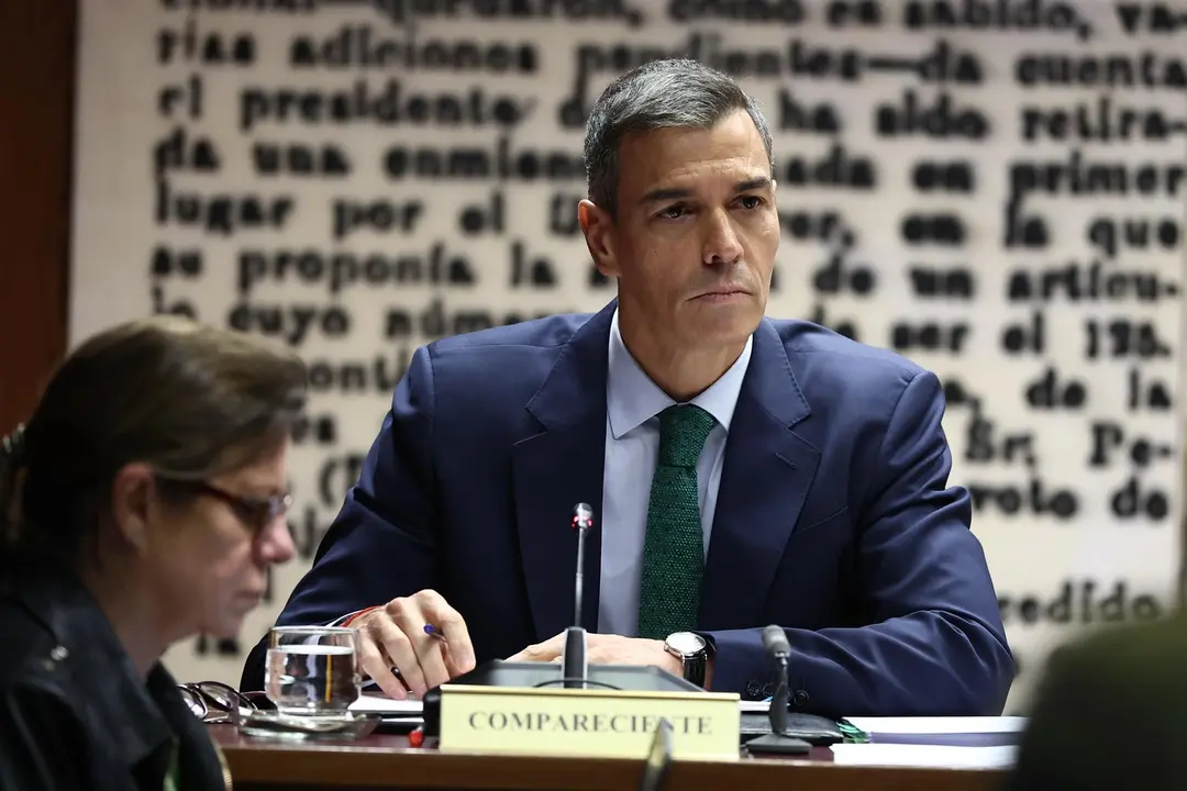 El presidente del Gobierno, Pedro S&aacute;nchez, comparece en la Comisi&oacute;n de Investigaci&oacute;n sobre el 'caso Koldo', en el Senado, a 30 de octubre de 2025, en Madrid (Espa&ntilde;a).