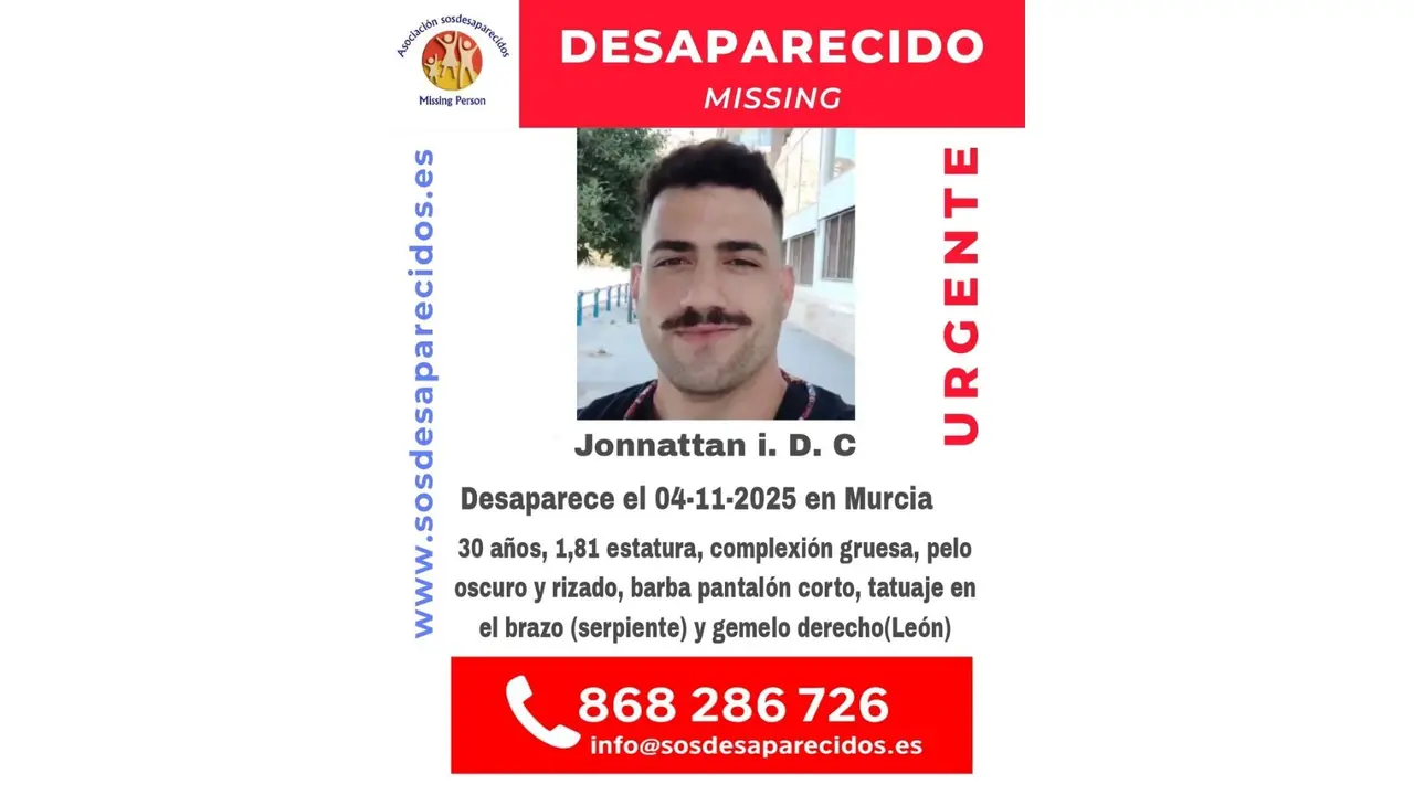 Desaparecido en Murcia