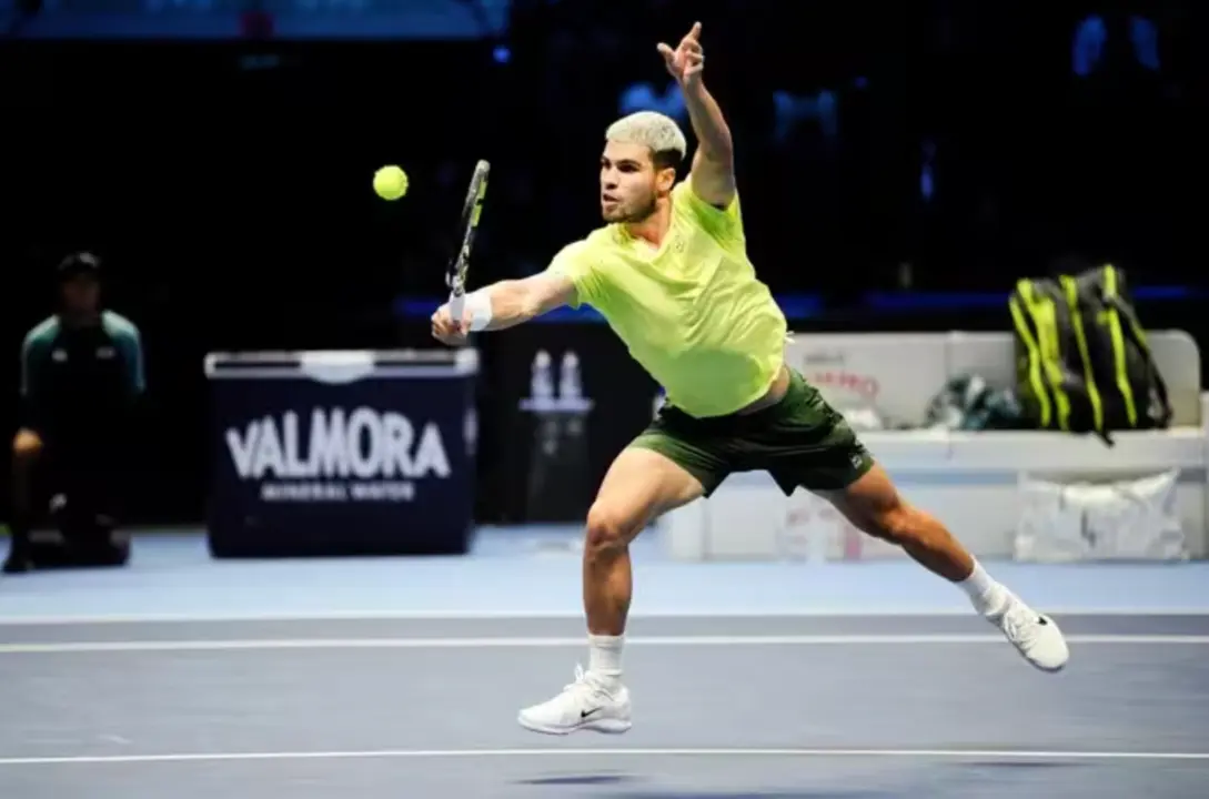 Carlos Alcaraz durante la final del ATP Finals (foto: EP)